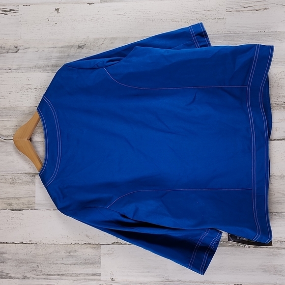 TanJay peacock blue button up jacket blazer 3/4 sleeve Size 16 NWT - Picture 3 of 6